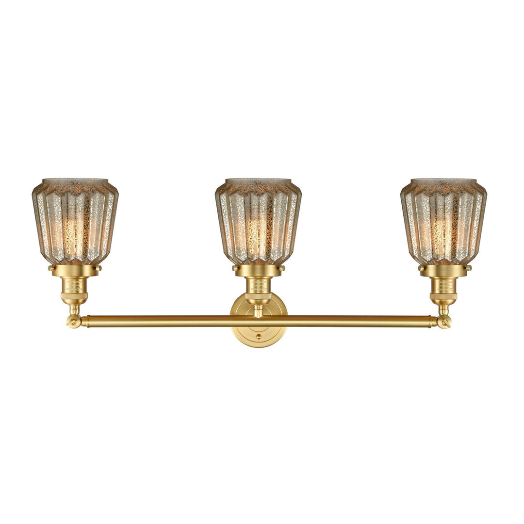 Innovations Franklin Restoration 205-SG-G146-LED Bath Vanity Light 30 in. wide - Satin Gold