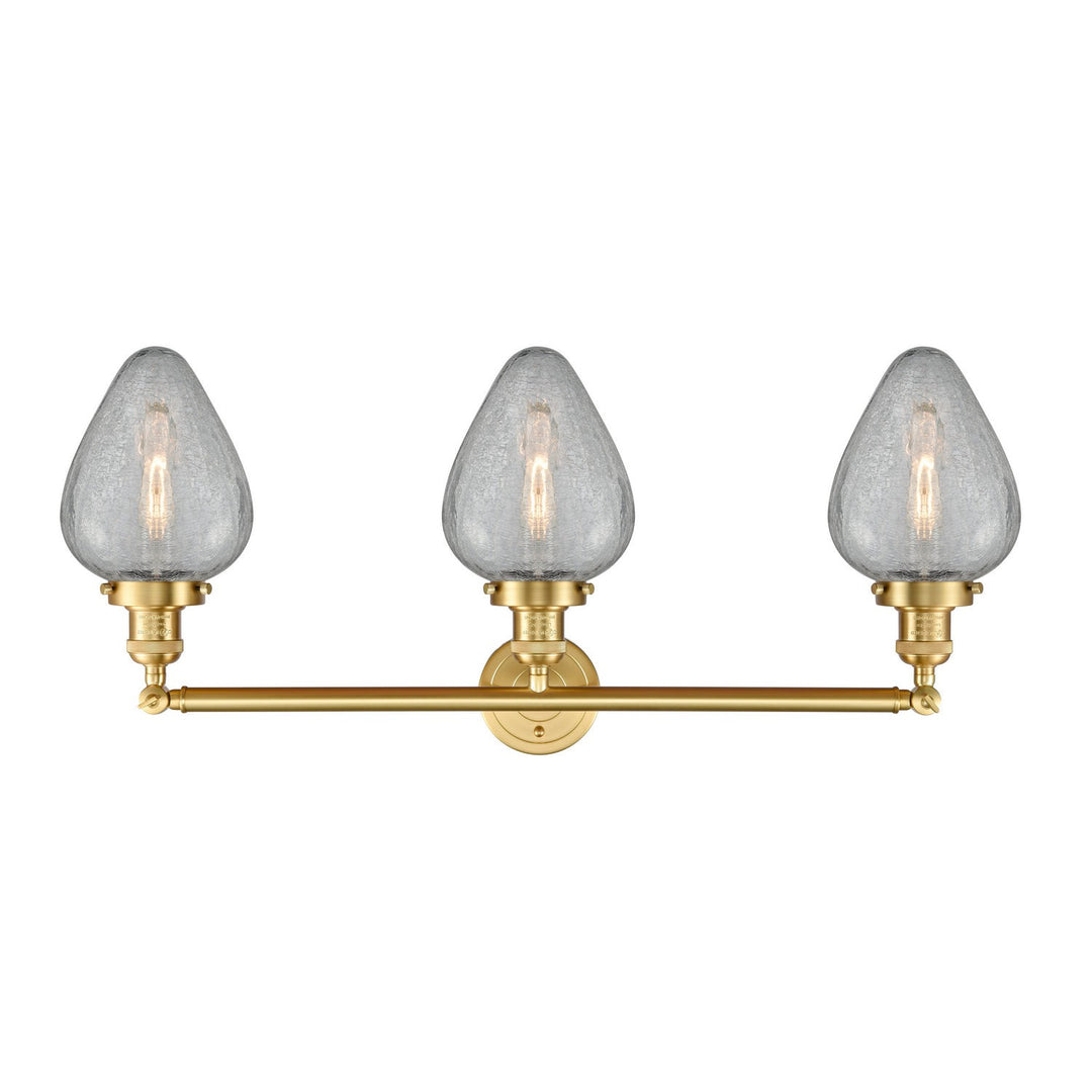 Innovations Franklin Restoration 205-SG-G165-LED Bath Vanity Light 32 in. wide - Satin Gold