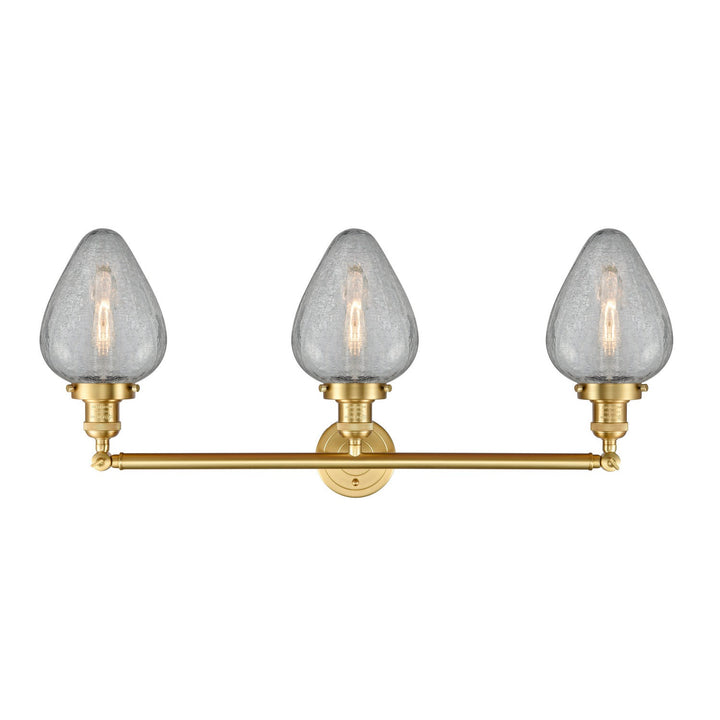 Innovations Franklin Restoration 205-SG-G165-LED Bath Vanity Light 32 in. wide - Satin Gold