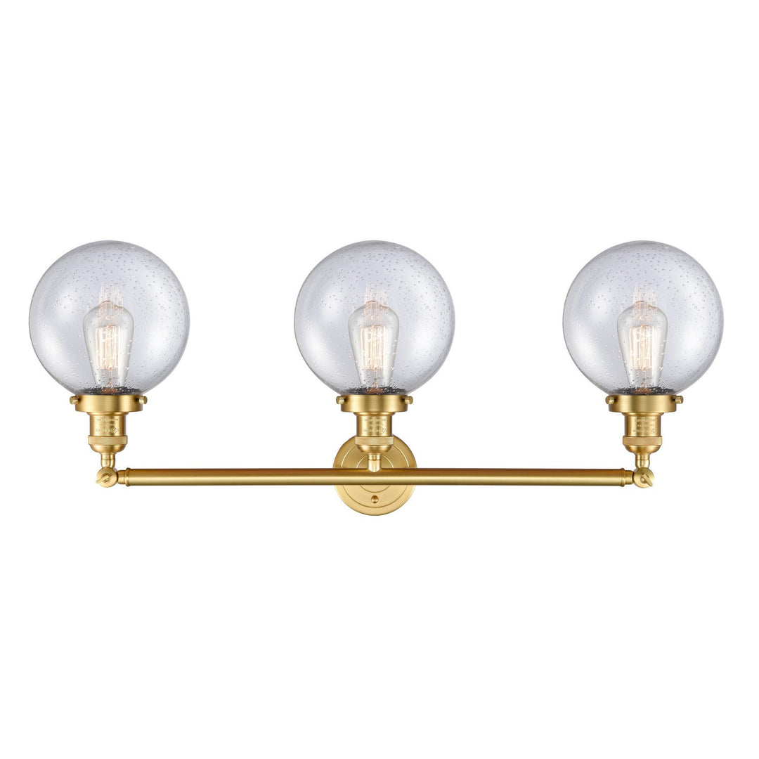 Innovations Franklin Restoration 205-SG-G204-8-LED Bath Vanity Light 32 in. wide - Satin Gold