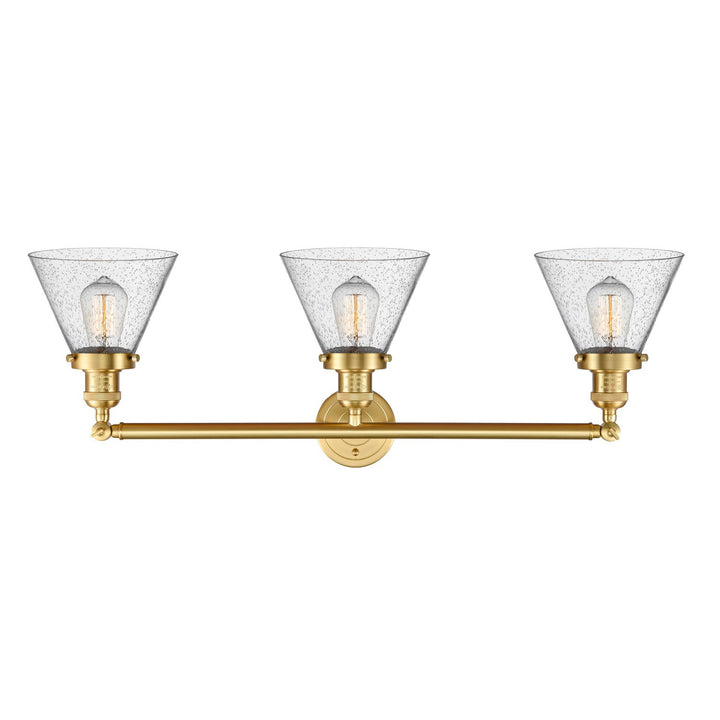 Innovations Franklin Restoration 205-SG-G44-LED Bath Vanity Light 32 in. wide - Satin Gold