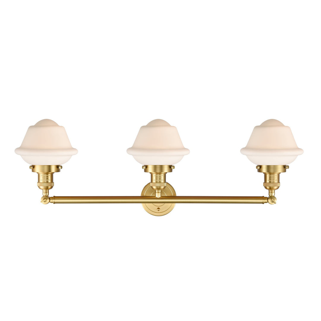 Innovations Franklin Restoration 205-SG-G531-LED Bath Vanity Light 34 in. wide - Satin Gold