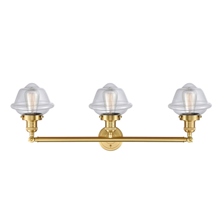 Innovations Franklin Restoration 205-SG-G532-LED Bath Vanity Light 34 in. wide - Satin Gold