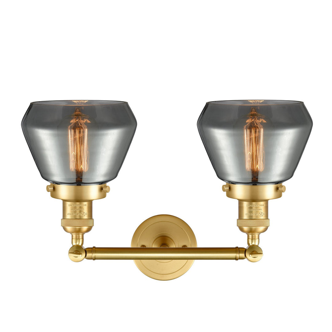 Innovations Franklin Restoration 208-SG-G173-LED Bath Vanity Light 17 in. wide - Satin Gold