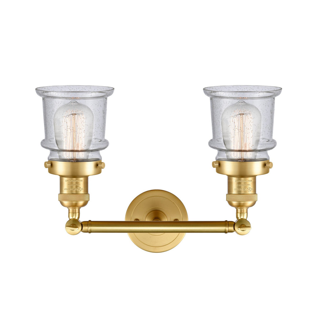 Innovations Franklin Restoration 208-SG-G184S-LED Bath Vanity Light 17 in. wide - Satin Gold