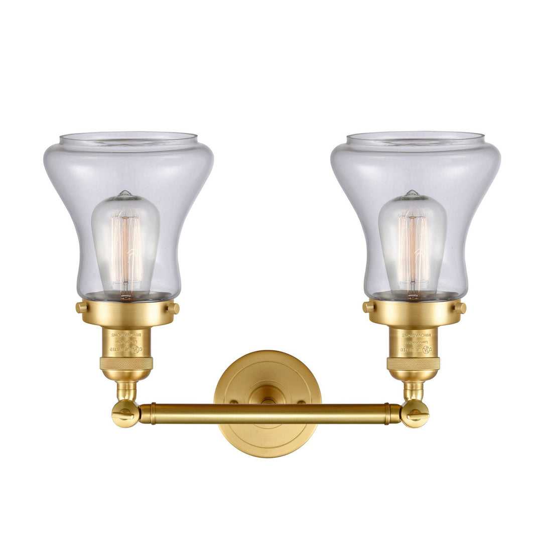 Innovations Franklin Restoration 208-SG-G192-LED Bath Vanity Light 17 in. wide - Satin Gold