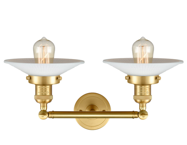 Innovations Franklin Restoration 208-SG-G1-LED Bath Vanity Light 18 in. wide - Satin Gold