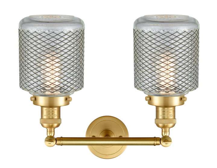 Innovations Franklin Restoration 208-SG-G262-LED Bath Vanity Light 16 in. wide - Satin Gold