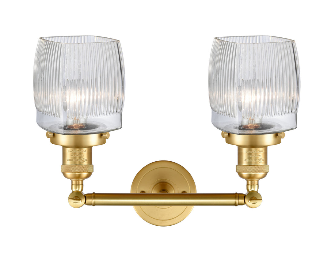 Innovations Franklin Restoration 208-SG-G302-LED Bath Vanity Light 16 in. wide - Satin Gold