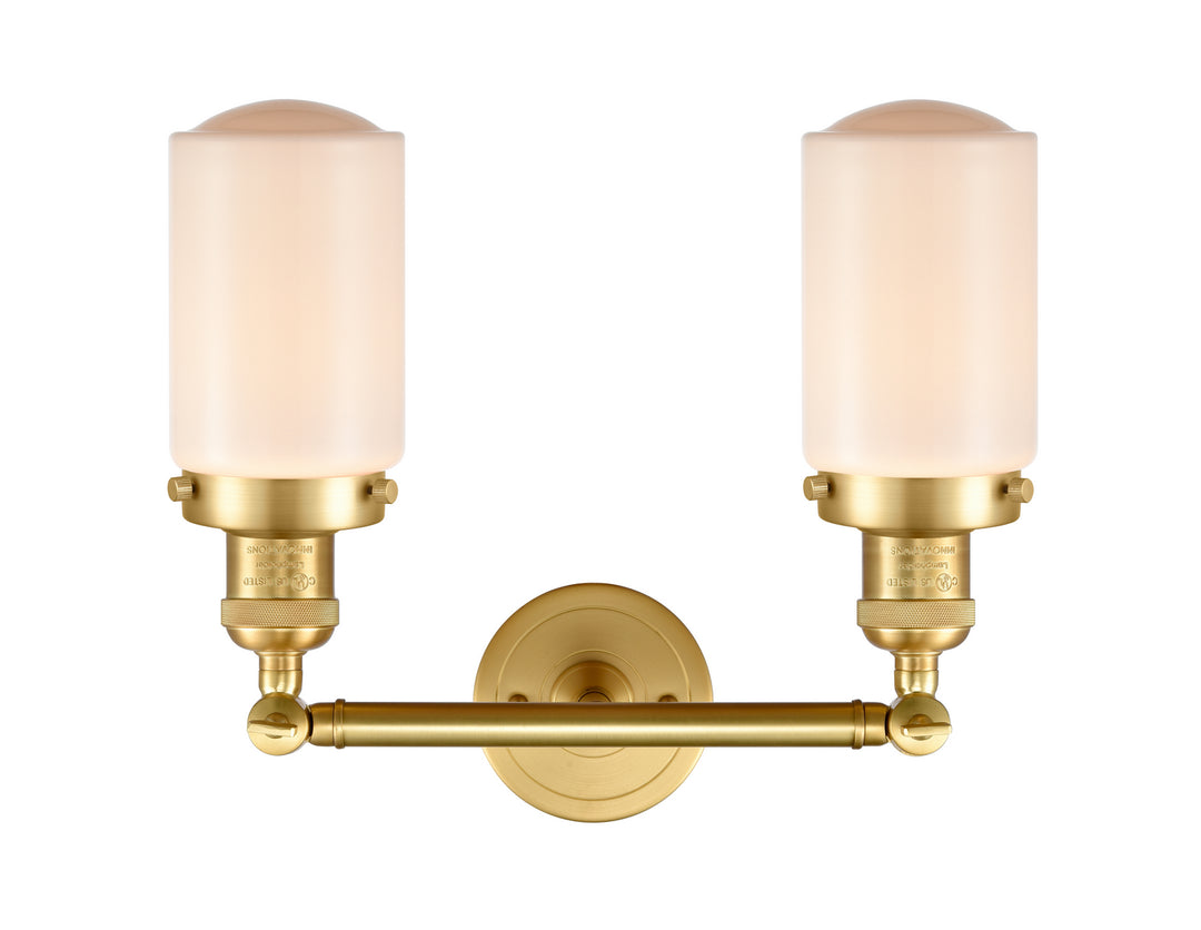 Innovations Franklin Restoration 208-SG-G311-LED Bath Vanity Light 14 in. wide - Satin Gold