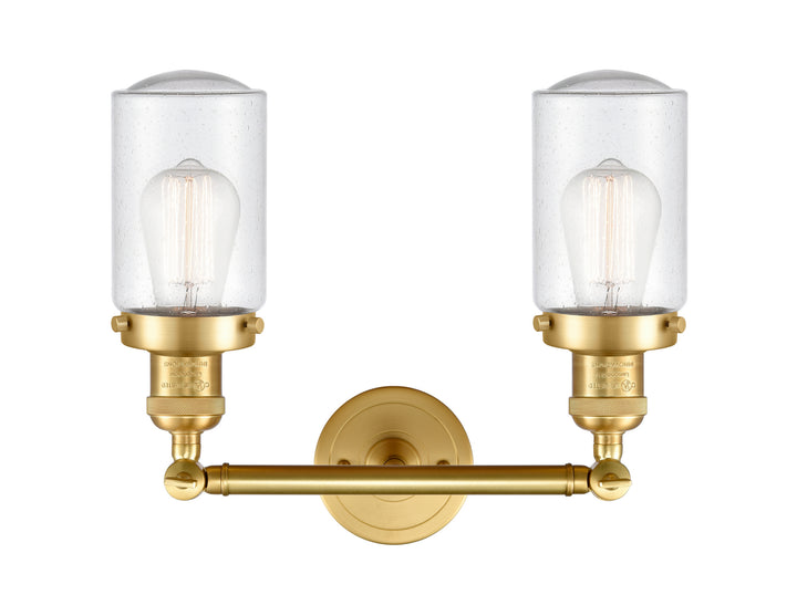 Innovations Franklin Restoration 208-SG-G314-LED Bath Vanity Light 14 in. wide - Satin Gold