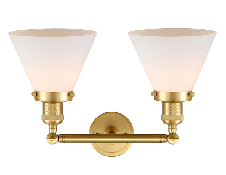 Innovations Franklin Restoration 208-SG-G41-LED Bath Vanity Light 18 in. wide - Satin Gold