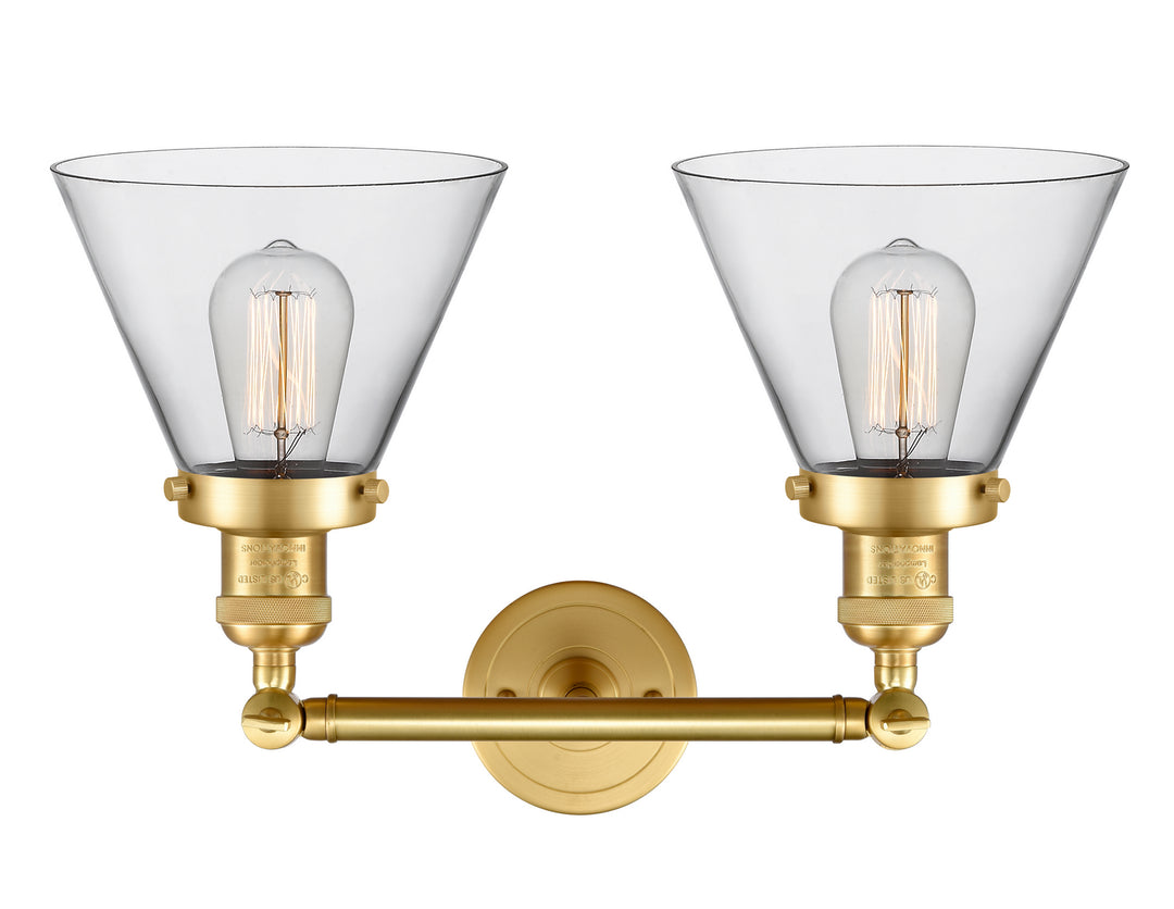 Innovations Franklin Restoration 208-SG-G42-LED Bath Vanity Light 18 in. wide - Satin Gold