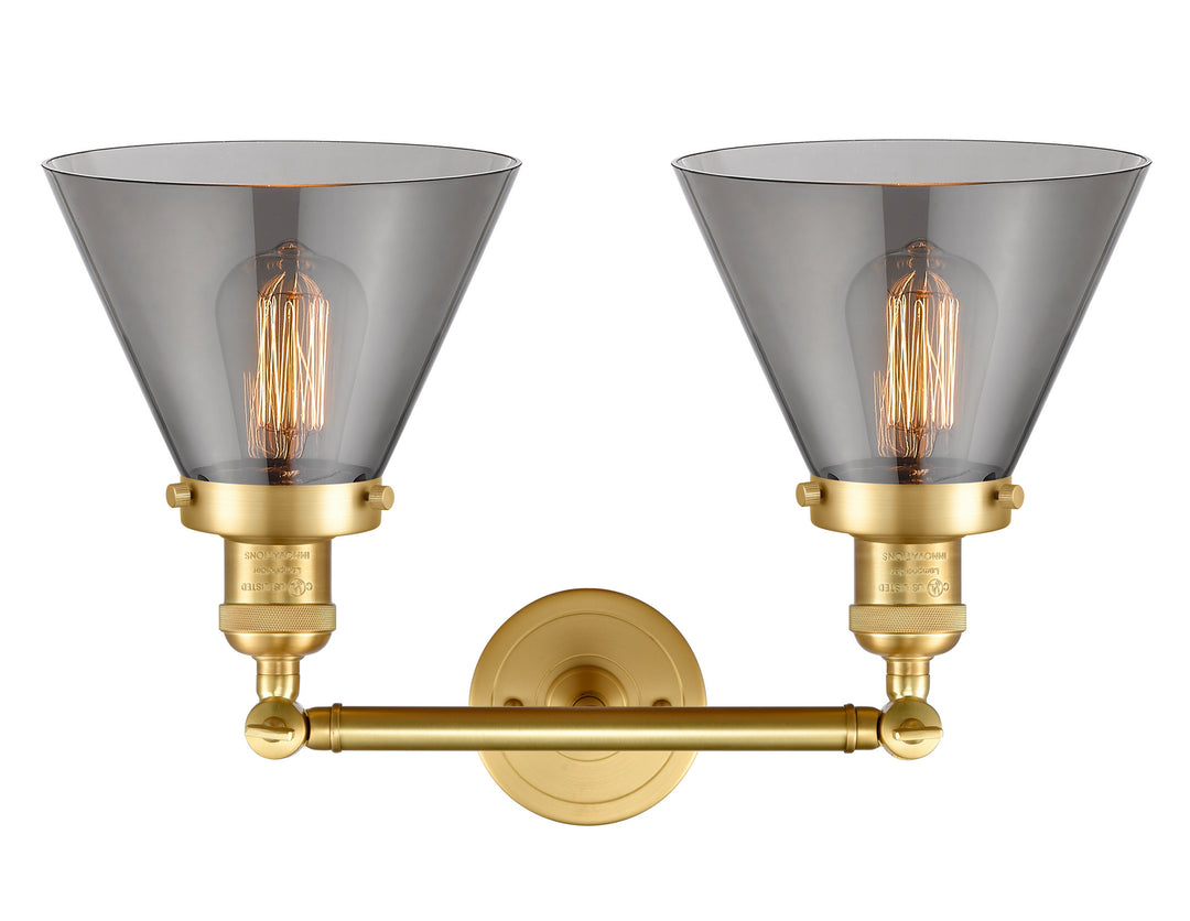 Innovations Franklin Restoration 208-SG-G43-LED Bath Vanity Light 18 in. wide - Satin Gold