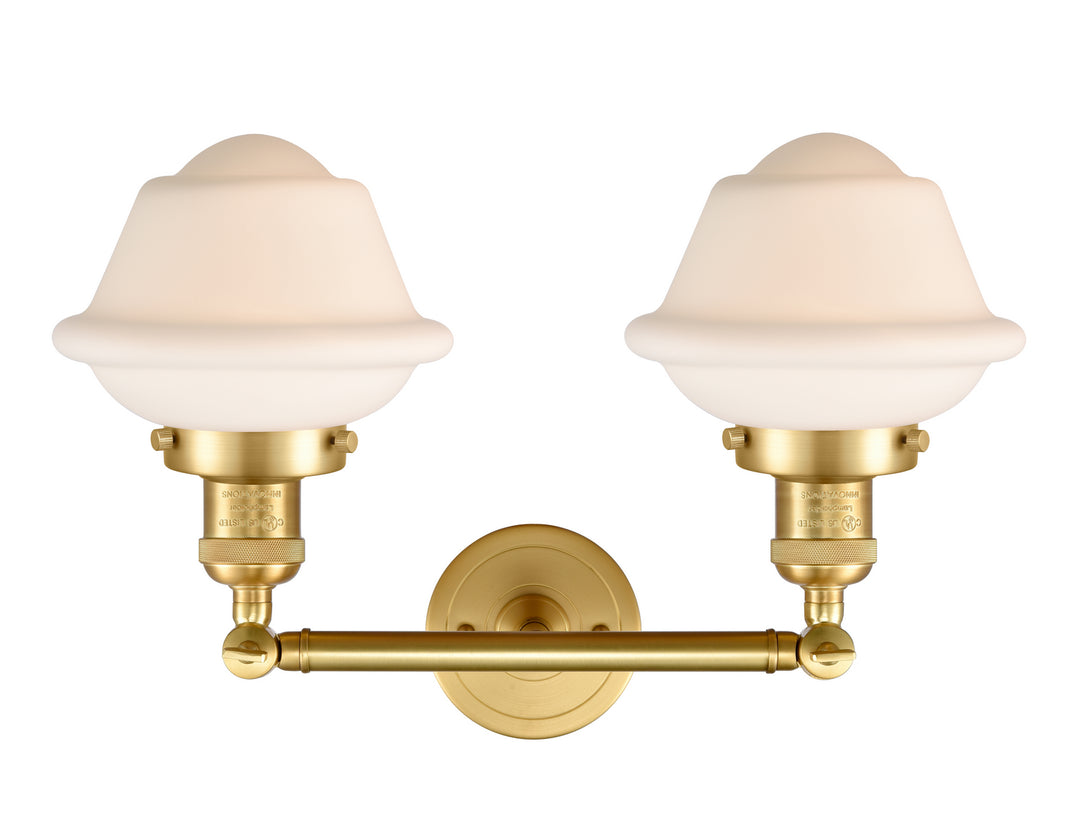 Innovations Franklin Restoration 208-SG-G531-LED Bath Vanity Light 17 in. wide - Satin Gold