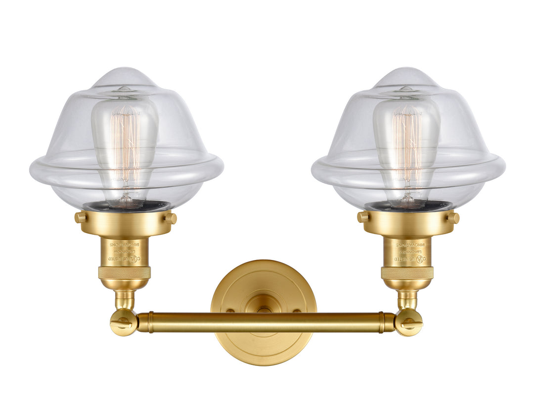 Innovations Franklin Restoration 208-SG-G532-LED Bath Vanity Light 17 in. wide - Satin Gold