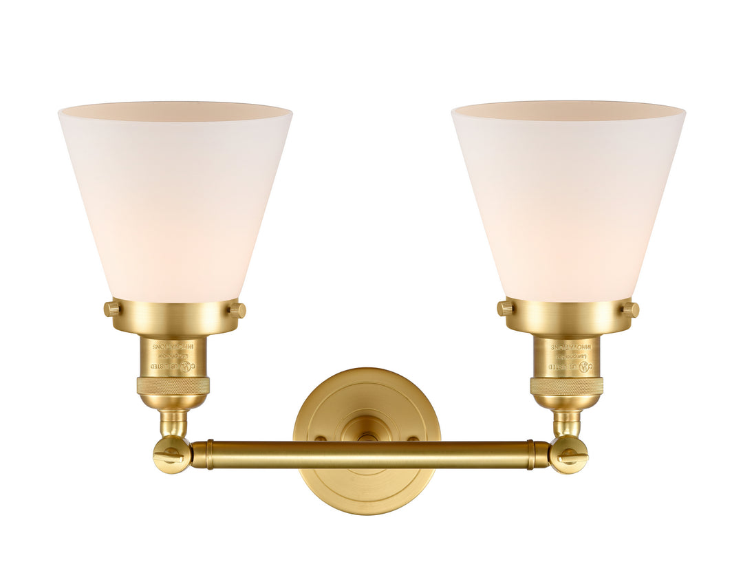 Innovations Franklin Restoration 208-SG-G61-LED Bath Vanity Light 16 in. wide - Satin Gold