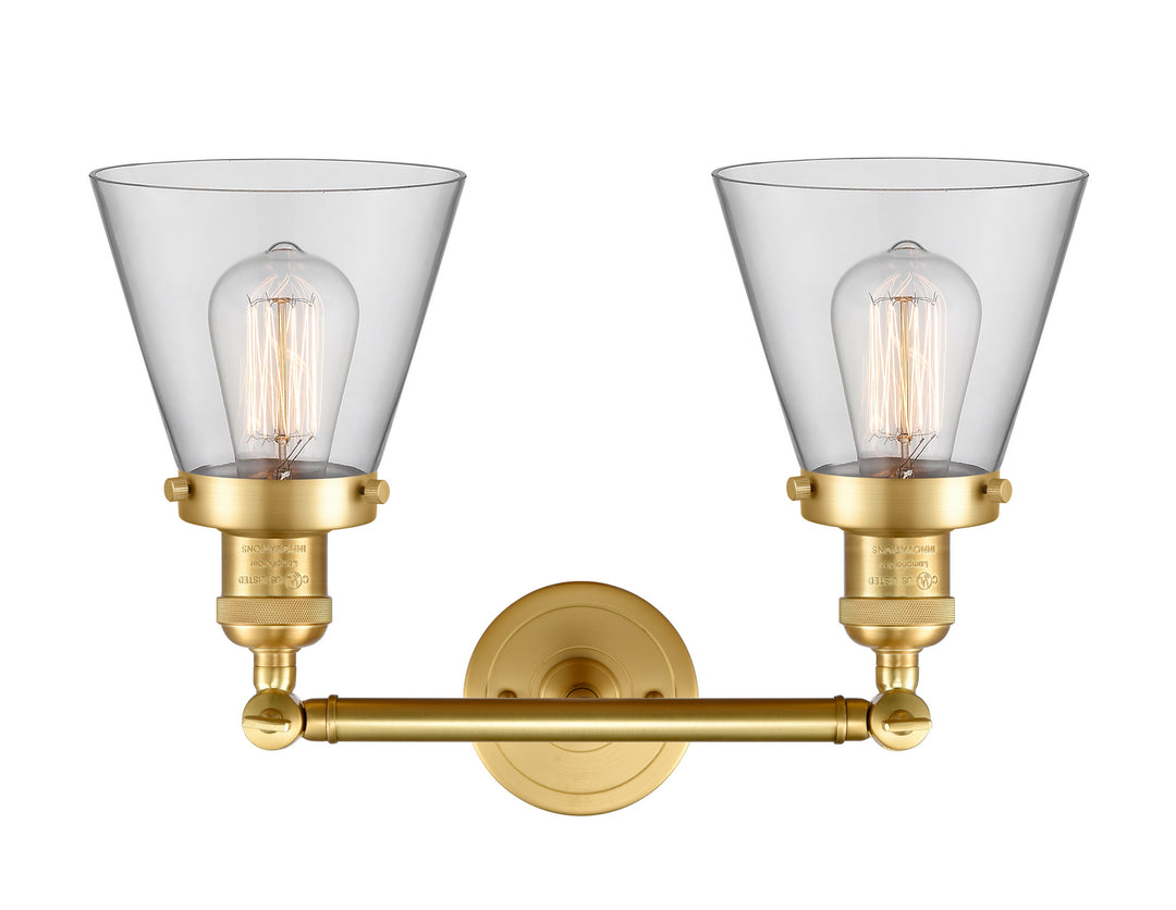 Innovations Franklin Restoration 208-SG-G62-LED Bath Vanity Light 16 in. wide - Satin Gold