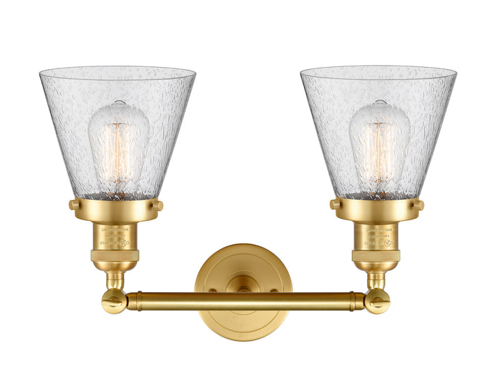 Innovations Franklin Restoration 208-SG-G64-LED Bath Vanity Light 16 in. wide - Satin Gold