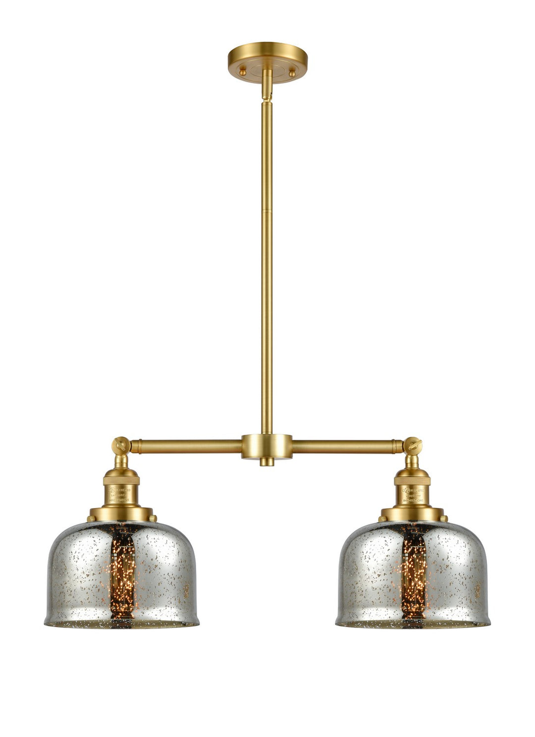 Innovations Franklin Restoration 209-SG-G78 Chandelier Light - Satin Gold