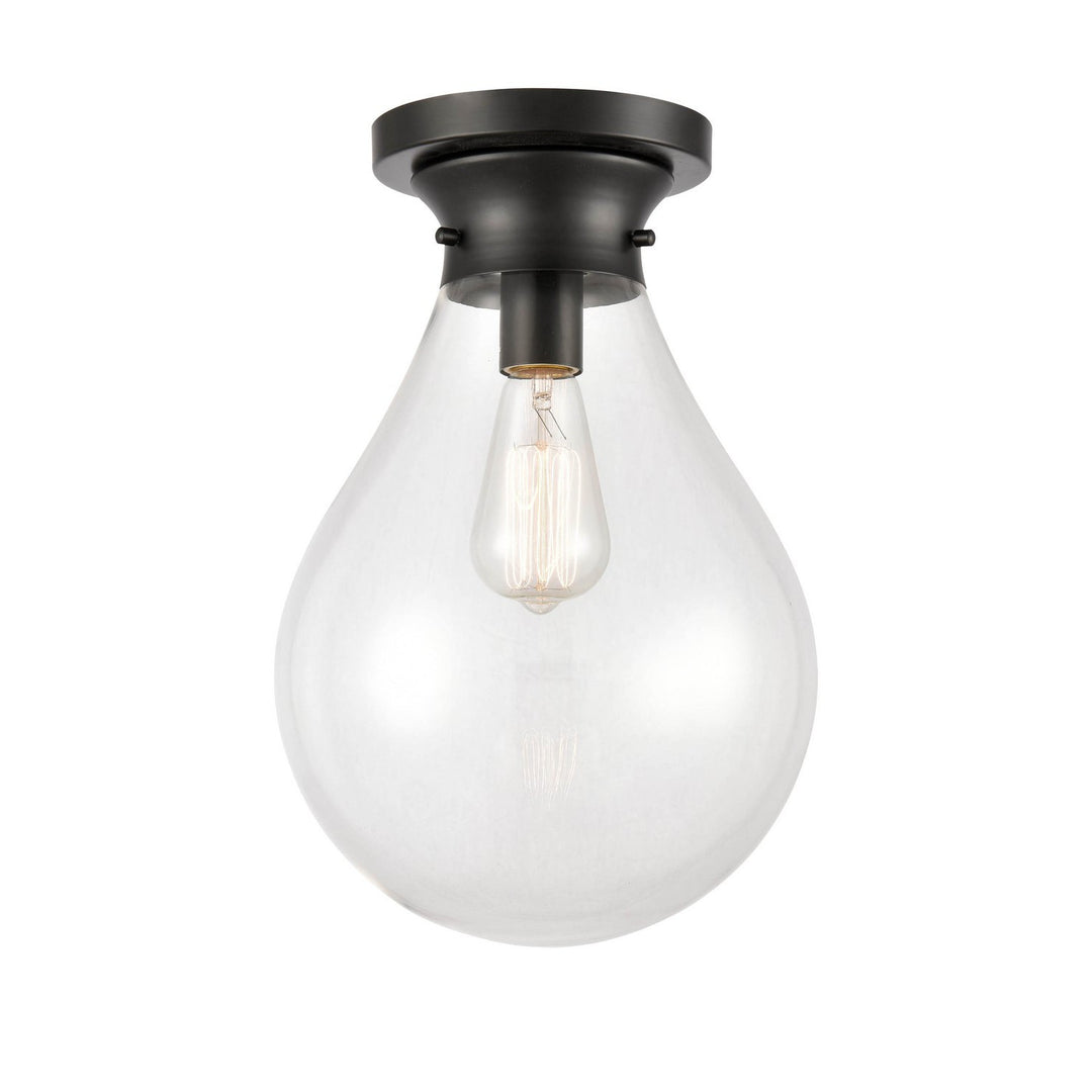Innovations 414-1F-BK-10CL-LED Ceiling Light - Matte Black
