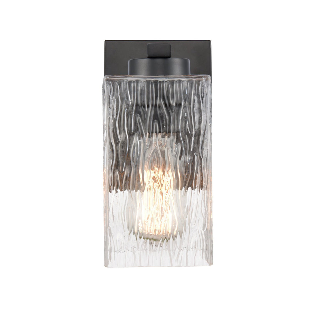 Innovations Auralume 419-1W-BK-CL Wall Sconce Light - Matte Black