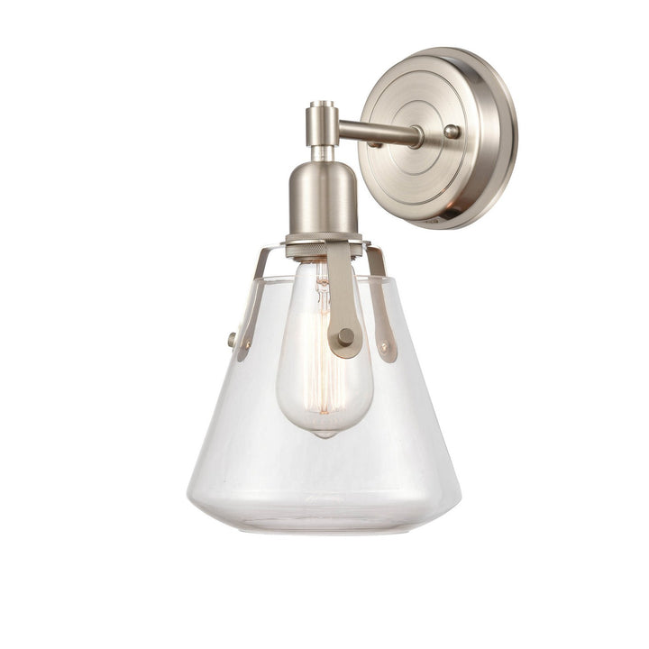 Innovations 422-1W-SN-7Cl-LED Bath Vanity Light 7 in. wide - Satin Nickel