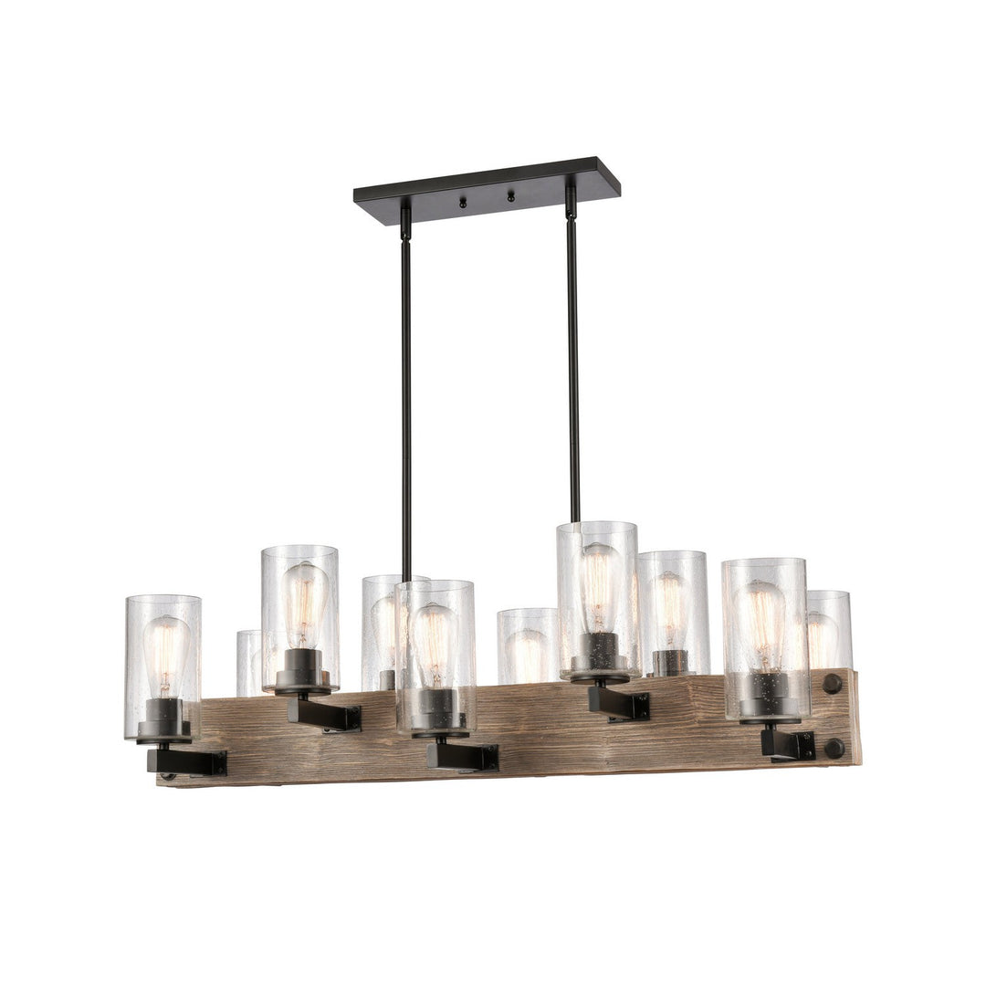 Innovations 424-10CH-BK-SDY-LED Chandelier Light - Matte Black