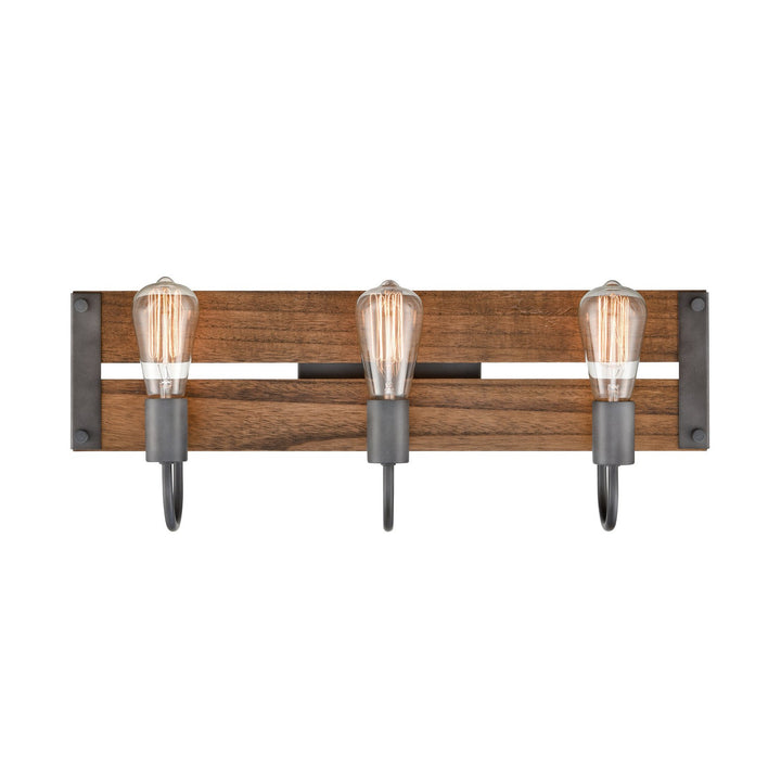 Innovations Austin 435-3W-AG-LED Bath Vanity Light 25 in. wide - Aged Gun Metal
