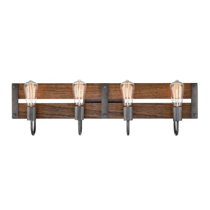 Innovations Austin 435-4W-AG-LED Bath Vanity Light 33 in. wide - Aged Gun Metal
