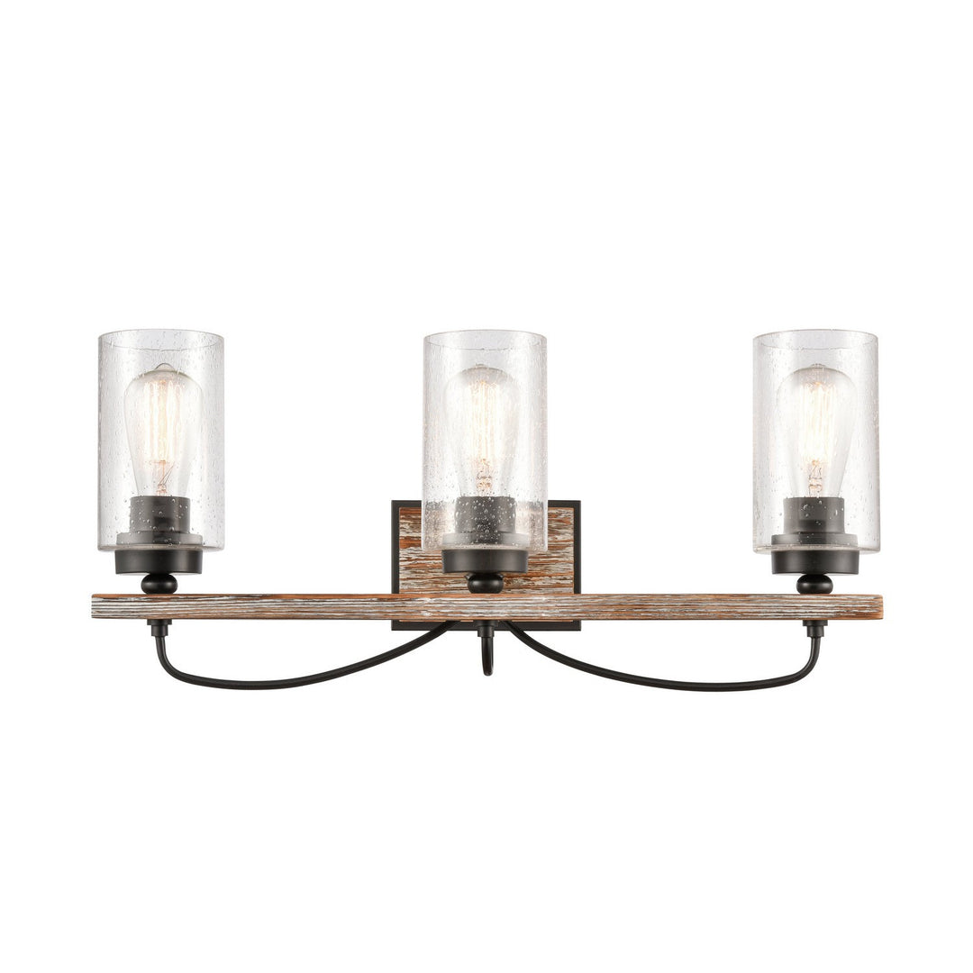 Innovations 442-3W-BK-SDY-LED Bath Vanity Light 25 in. wide - Matte Black
