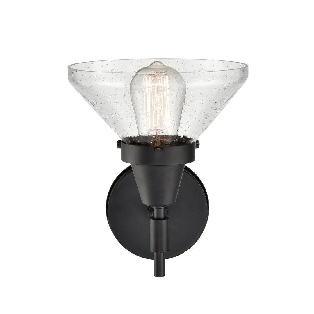 Innovations Caden 447-1W-BK-SDY-LED Wall Sconce Light - Matte Black