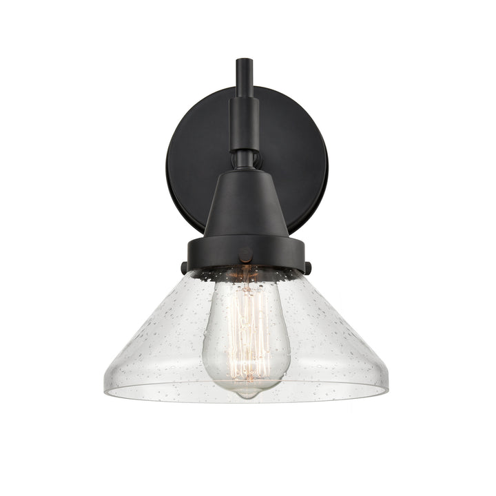 Innovations Caden 447-1W-BK-SDY-LED Wall Sconce Light - Matte Black