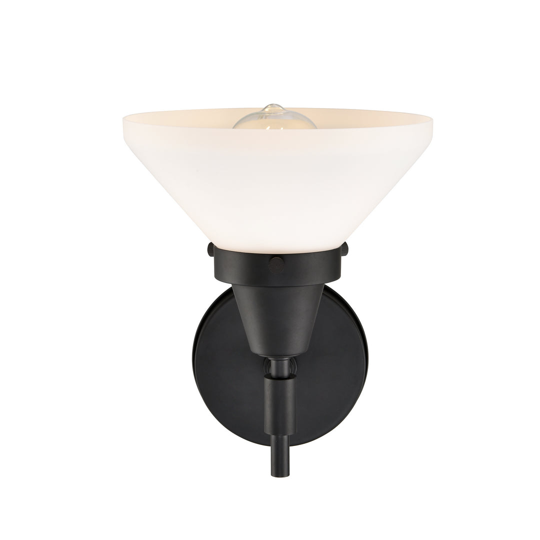 Innovations Caden 447-1W-BK-W-LED Wall Sconce Light - Matte Black