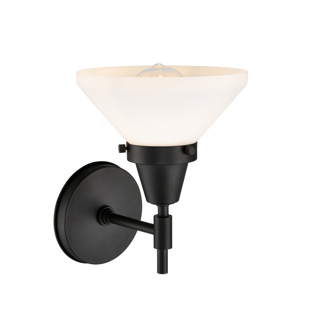 Innovations Caden 447-1W-BK-W-LED Wall Sconce Light - Matte Black