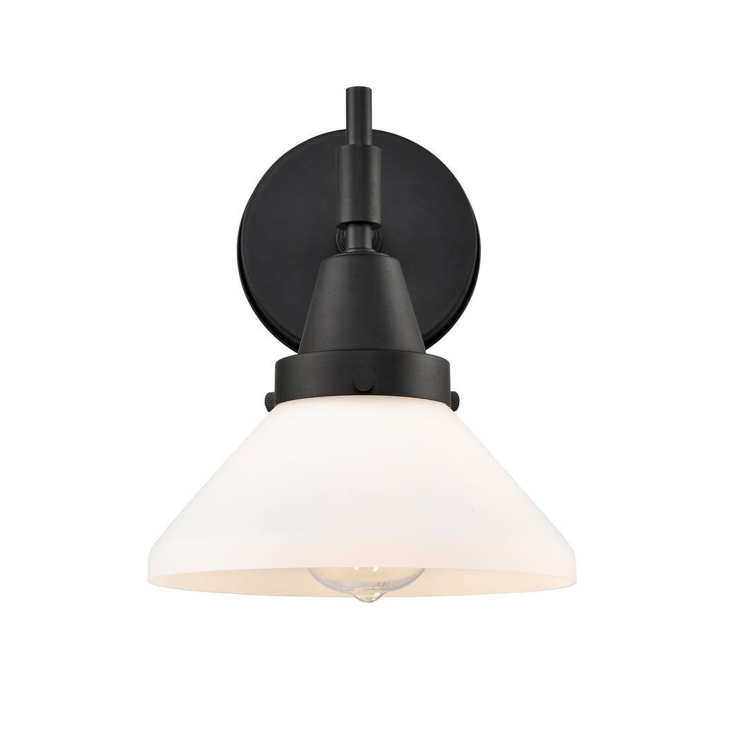 Innovations Caden 447-1W-BK-W-LED Wall Sconce Light - Matte Black