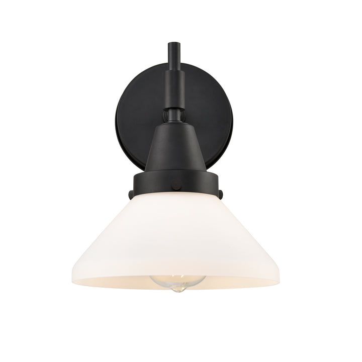 Innovations Caden 447-1W-BK-W-LED Wall Sconce Light - Matte Black