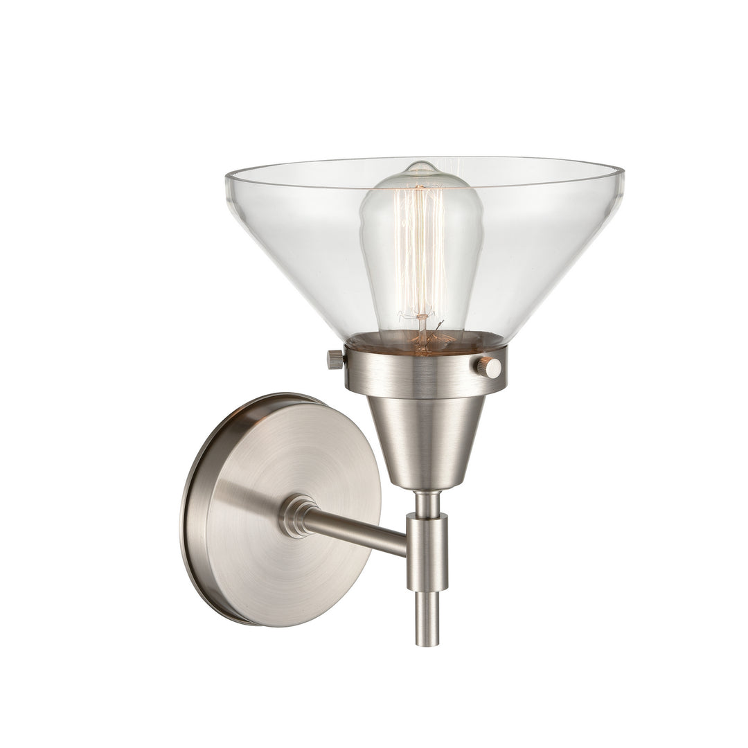 Innovations Caden 447-1W-SN-CL-LED Wall Sconce Light - Satin Nickel