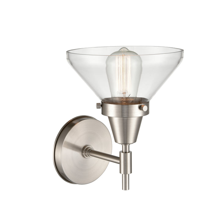 Innovations Caden 447-1W-SN-CL-LED Wall Sconce Light - Satin Nickel