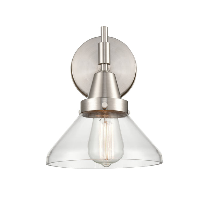 Innovations Caden 447-1W-SN-CL-LED Wall Sconce Light - Satin Nickel