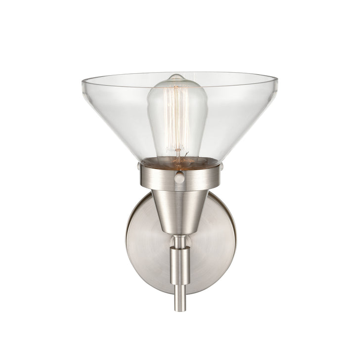Innovations Caden 447-1W-SN-CL-LED Wall Sconce Light - Satin Nickel