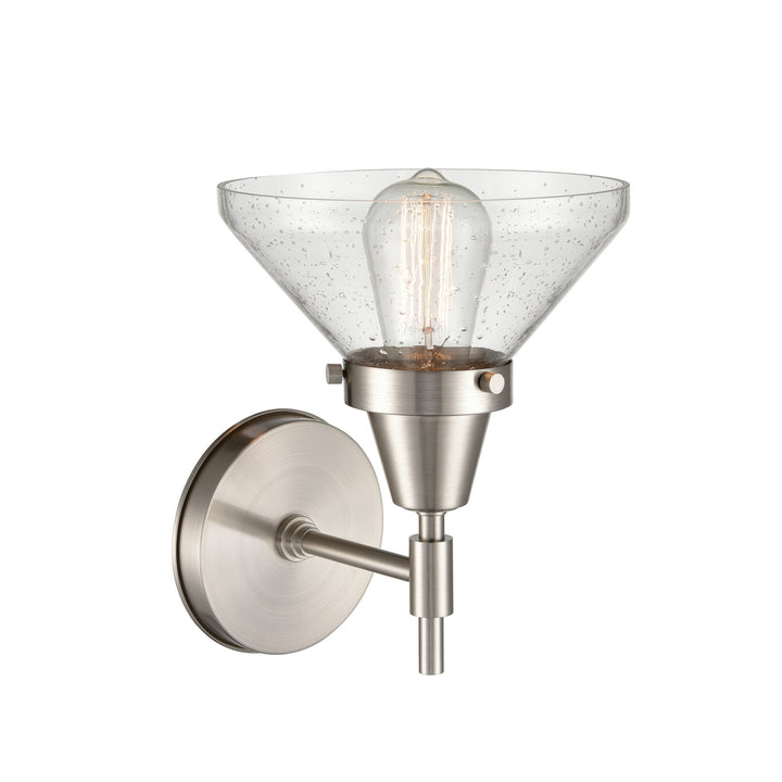 Innovations Caden 447-1W-SN-SDY-LED Wall Sconce Light - Satin Nickel