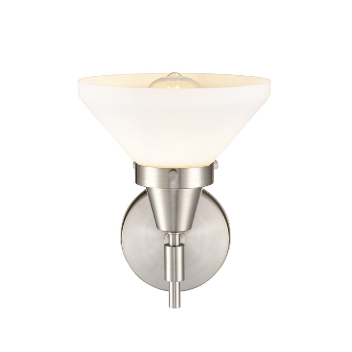 Innovations Caden 447-1W-SN-W-LED Wall Sconce Light - Satin Nickel