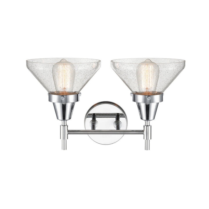 Innovations Caden 447-2W-PC-SDY-LED Bath Vanity Light 17 in. wide - Polished Chrome