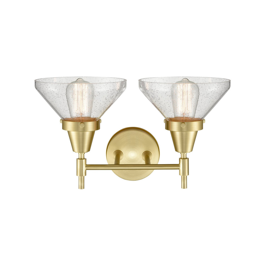 Innovations 447-2W-SB-SDY-LED Bath Vanity Light 17 in. wide - Satin Brass