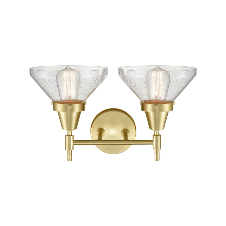 Innovations 447-2W-SB-SDY-LED Bath Vanity Light 17 in. wide - Satin Brass