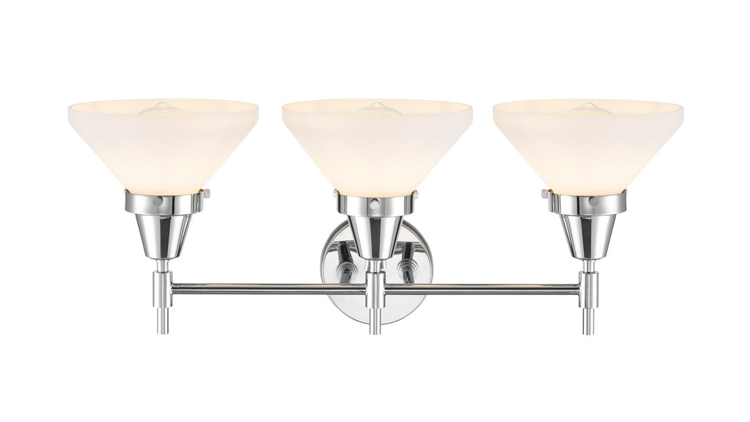 Innovations Caden 447-3W-PC-W-LED Bath Vanity Light 26 in. wide - Polished Chrome