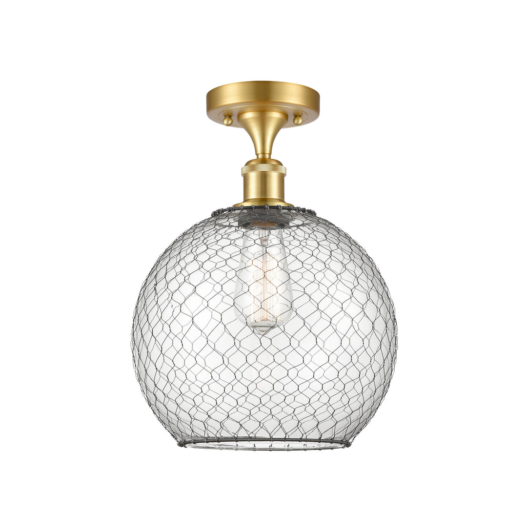 Innovations Ballston 516-1C-SG-G122-10CBK-LED Ceiling Light - Satin Gold