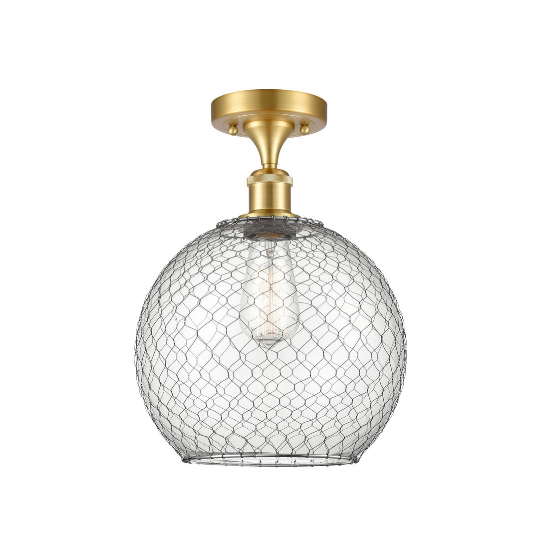 Innovations Ballston 516-1C-SG-G122-10CSN-LED Ceiling Light - Satin Gold