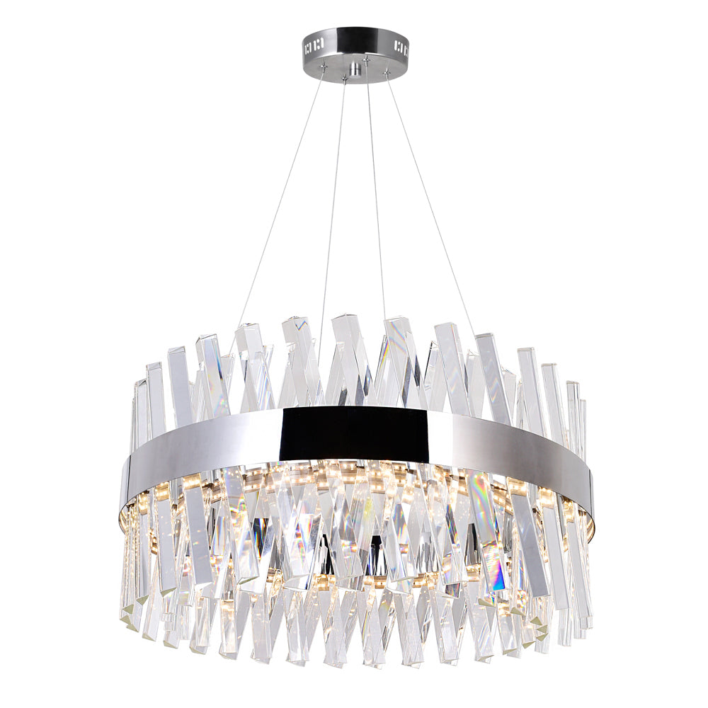 CWI Glace 1220p24-601 Chandelier Light - Chrome